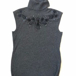 Cashmere Sleeveless Sweater, Saks Fifth Ave Large
